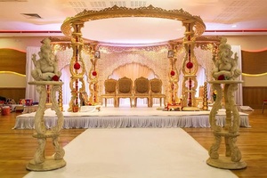 Mandap de Madera Tallada para Bodas, Mandap Indio con Diseño Paisley, Último Modelo de Mandap de Madera, Mandaps de Tendencia en EE. UU. para Ceremonias de Boda - Product Image 3