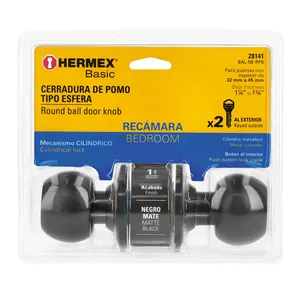 Camera Blister nera di base con 3 unità di blocco a sfera cilindro porta di sicurezza Box