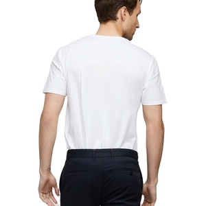 เสื้อยืดแขนสั้นผู้ชายผ้าฝ้ายแท้ 100% แบบเรียบ หนานุ่ม รับสกรีนโลโก้ - Product Image 5
