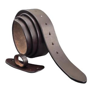 Cinturones de cuero genuino personalizados de marca de moda con logotipo personalizado de color sólido para hombres - Product Image 2