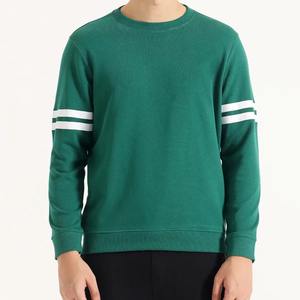 Sweat-shirt thermique épais 100 % coton pour homme, design personnalisé, motif uni, manches longues, respirant et confortable - Product Image 1