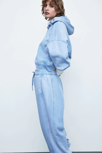 Wholesale Fashionable Adult Female <b>Hoodies</b> Casual Outdoor Style Drawstring Woven Fabric Winter Hooded Women's Casual Clothing - Product Image 5