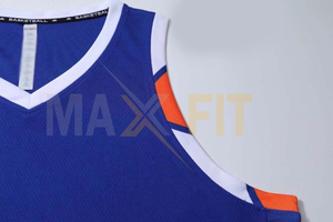 ชุดบาสเก็ตบอลสำหรับวัยรุ่นออกแบบได้ตามต้องการจาก Maxfit เสื้อบาสเก็ตบอลไซส์ใหญ่พิเศษ - Product Image 6