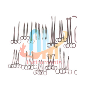 ชุดเครื่องมือผ่าตัดพื้นฐานสำหรับการผ่าตัดผ่าเปิดหน้าท้อง 50 ชิ้น ชุดอุปกรณ์ทางการแพทย์ เกรดทางการแพทย์ สแตนเลสมาตรฐานเยอรมัน - Product Image 3