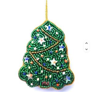 Adornos Navideños Tejidos para Árbol de Navidad, Decoraciones Navideñas con Temática Invernal, Adornos Colgantes de Plástico para Árbol de Navidad - Product Image 1