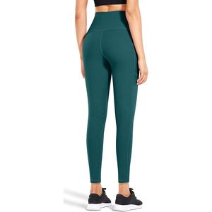 OEM pantalon de yoga taille haute imprimé logo personnalisé pour femmes legging avec poche latérale équipement de fitness pour 2025 - Product Image 3