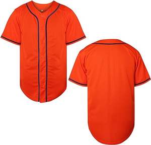 Camiseta de Béisbol con Botones para Mujer, Ajustada, de Manga Corta, Negra, Rosa, Azul Marino y Verde, y Camiseta Deportiva para Hombre, Cómoda, Lisa, para Sublimación - Product Image 4