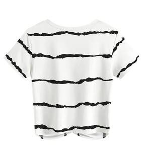 Top Corto de Lona Ecológico de Verano para Mujer, Mezcla de Algodón de Alta Calidad, Logotipo Personalizado, Hecho en Pakistán - Product Image 2