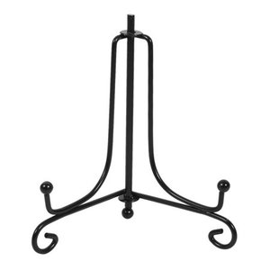Wrought Iron Plate <b>Rack</b>, Metal <b>Dish</b> <b>Rack</b>, <b>Black</b> Plate Stand, Kitchen Plate Holder, Lid Holder, Plate Organizer - Product Image 6