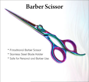 Ciseaux de coiffure professionnels de haute qualité en acier inoxydable, lame de rasoir tranchante, pointe arrondie, beauté - Product Image 5