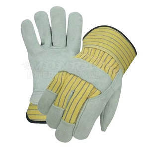 Gants de gréeur robustes pour la construction industrielle Gants de travail en cuir gréeur taille adulte - Product Image 2