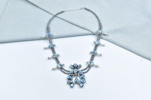 สร้อยคอดอกสควอชสีทองสไตล์เนินที่ทำด้วยมือเครื่องประดับเงินแท้พร้อมโซ่ปรับได้สำหรับผู้หญิง - Product Image 3