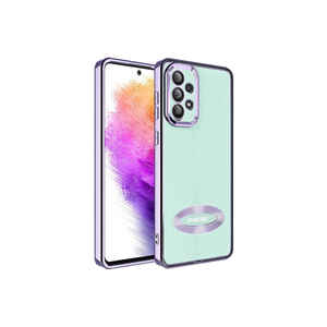 Funda de Silicona Suave JoieCreatif Serie Omega para Samsung Galaxy A73 Blackshark Color Lila con Protección de Cámara y Recorte para el Logotipo - Product Image 1