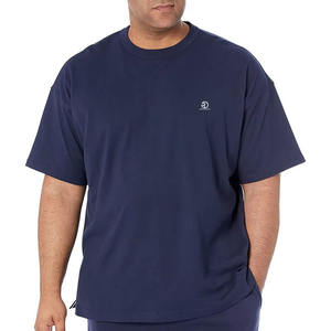 Dernier modèle de t-shirt d'été en coton épais de qualité supérieure à épaules tombantes uni vierge uni pour hommes stock surdimensionné pour hommes - Product Image 4