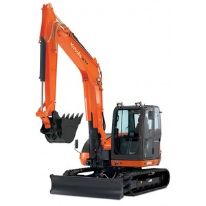 Kubota KX040-3 Crawler Excavator Mini Digger <b>Black</b> With Red Accents Used Low Hours - Product Image 5