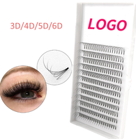 0.07 0.10 doux promade ventilateurs d'extension de cils 3d 4d 5d 6d russe volume cils ventilateurs tige courte premade ventilateur cils