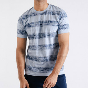 Hombres 100% algodón camiseta Streetwear estilo Color sólido Casual manga corta Top OEM impreso hombres camiseta - Product Image 1