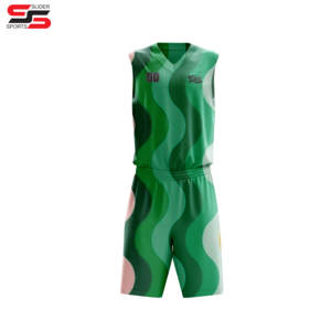 Ensemble d'uniformes d'équipe de basket-ball à sublimation sans manches, kit d'uniformes de basket-ball avec nom et numéro personnalisés - Product Image 3