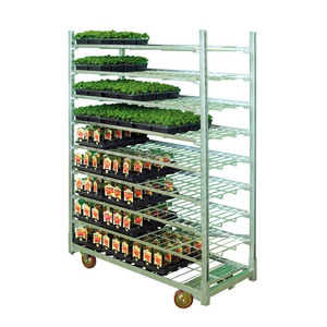 Heavy Duty Folding Wire Mesh Trolley 1430-500kg Capacity Four-Wheel PP Plastic OEM - Product Image 1