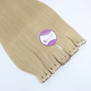 Cinta normal de pelo vietnamita de alta calidad al por mayor en extensiones de pelo color rubio recto - Product Image 5