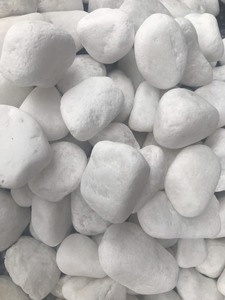 Fourniture en gros de galets naturels de qualité supérieure pour la décoration de paysage extérieur Garrden, galets et graviers blancs neige - Product Image 4