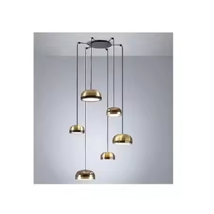 โคมไฟระย้าแบบแขวนทำจากเหล็กโดย azora Industries - Product Image 1