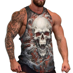 2025 superventas impresión Golds gym Stringer Tank Top para hombres sublimación tanktop precio al por mayor - Product Image 2
