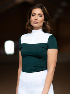 Chemises de spectacle équestre haut de gamme pour femmes en tissu doux à séchage rapide idéal pour les chemises de spectacle d'entraînement à l'équitation - Product Image 2
