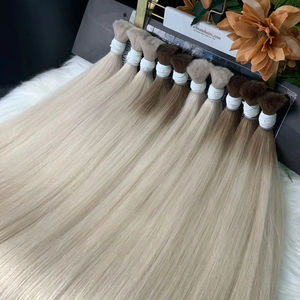 Extensions de cheveux crus Yaki droites vietnamiennes vierges 100% les plus vendues Extensions de cheveux humains pleine cuticule de couleur claire de haute qualité - Product Image 1