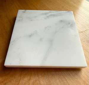 Ensemble de 4 sous-verres en marbre naturel, sous-verres en pierre, cadeau de pendaison de crémaillère, vaisselle de luxe - Product Image 1