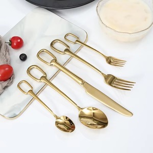 Attractive Design Stainless Steel Cutlery Set With <b>Ring</b> Designable Handle Stylish Diningware - Product Image 3