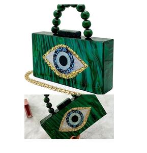 Tendance nouvelle marque pochette en résine écologique de haute qualité et design premium pour sac à main pour femme d'Inde - Product Image 6