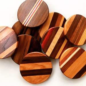 Premium Wooden Coaster Set Crafted For Protecting Marble <b>Glass</b> And Wooden <b>Table</b> Surfaces - Product Image 4