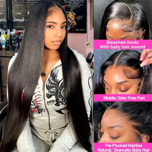 باروكة شعر بشري فيتنامي حقيقي بدانتيل شفاف عالي الجودة، شعر مستقيم كالعظم من فيتنام - Product Image 4