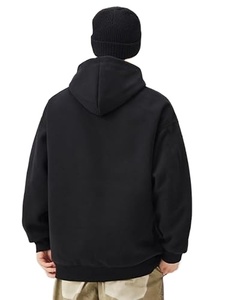 Sweat-shirt uni en coton 100% de haute qualité, tricoté, anti-froissement, logo personnalisé disponible, vente en gros, tendance, surdimensionné - Product Image 2