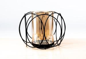 Candelabro Geométrico de Metal de Lujo con 3 Luces, Portavelas de Hierro Negro Mate para Decoración Moderna del Hogar, Portavelas al por Mayor - Product Image 2