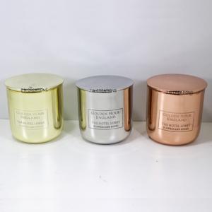 Pots de bougie vides en acier inoxydable avec logo personnalisé du fabricant Récipient en laiton et placage de cuivre pour la fabrication de bougies et la décoration intérieure - Product Image 5