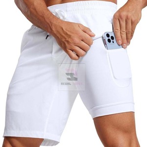 Pantalon de gymnastique en polyester respirant à double épaisseur Short de gymnastique personnalisé Short de gymnastique de haute qualité - Product Image 6