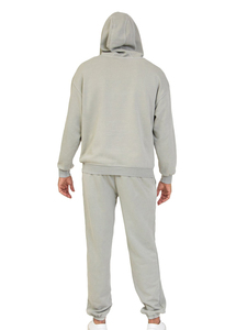 Chándal personalizado para hombre 100% algodón polar de gran tamaño Sudadera con capucha chándal para hombre Jogging chándal de dos piezas sudaderas con capucha y pantalón conjunto - Product Image 6