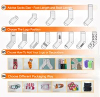 Chaussettes de football longues personnalisées pour hommes, chaussettes personnalisées avec logo, chaussettes de football, de basketball, antidérapantes, saison d'hiver