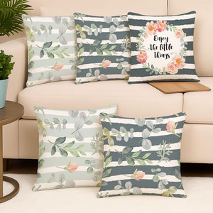 Housse de coussin décorative pour la maison, confortable, 100% coton pur, design personnalisé, aspect uni et propre - Product Image 4