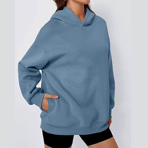 Custom Design High Quality Knitted <b>Pullover</b> <b>Women</b> Oversized Hoodies Casual Winter Eco-Friendly Breathable - Product Image 3