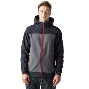 เสื้อแจ็คเก็ตกันลมคอตั้งสไตล์ไฮสตรีทพร้อมซิปโลโก้ลูกค้า OEM - Product Image 1