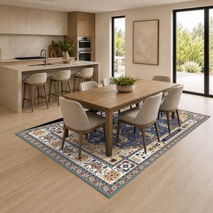 Tapis RUGS DEPOT LXDP-1003, vente en gros, gris anthracite, tapis traditionnel oriental imprimé numériquement, lavable en machine, chenille, antidérapant - Product Image 4