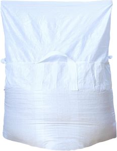 ถุงบรรจุสินค้าแบบ FIBC ขนาดหนึ่งตัน แบบดัฟเฟิลท็อป ฐานแบน สายรัดแบบดับเบิ้ลสเตวีโดร  วัสดุพลาสติกป้องกันไฟฟ้าสถิต - Product Image 2