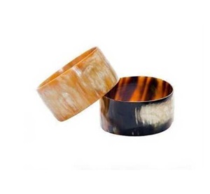 Cuerno de búfalo elegante mesa de comedor servilletero anillos para servilletero de madera personalizado vajilla producto antiguo para el hogar - Product Image 4