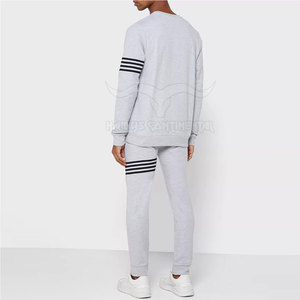 Logo personnalisé fermeture éclair polaire survêtement haute qualité 100% coton vêtements de sport ensembles hiver plaine survêtement en gros personnalisé fermeture éclair - Product Image 3