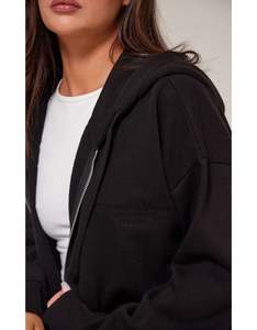 Sudadera con Capucha Oversize de Algodón 100% de 600 g/m² para Mujer, de Secado Rápido, con Logotipo Bordado/Estampado ODM, Color Liso, para Invierno, Venta al por Mayor - Product Image 4