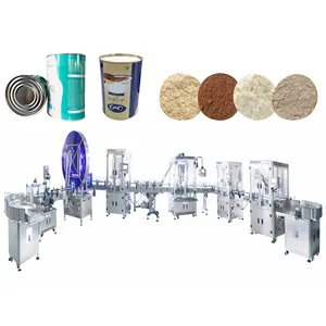 Hot Sale Plastic Can Canning Line Automatic Filling Machine Food Tin Can Packaging Production Line