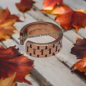 Wholesale Traditional Polished Copper and Metal <b>Adjustable</b> Therapy <b>Rings</b> for Women Eco-friendly at Best Price - Product Image 5